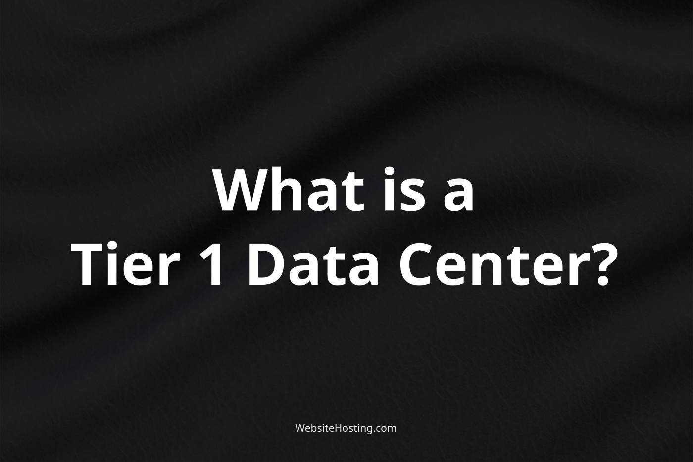 Tier 1 Data Center Explained Benefits and Features