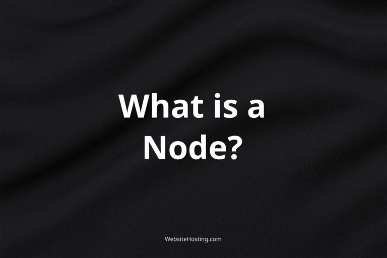 A Node in Web Hosting Explined
